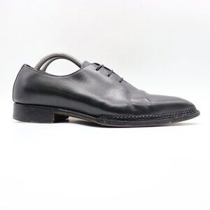 Meermin Plain Toe Derby Men's Size UK 8.5 US 9.5 Black Leather Dress Shoe